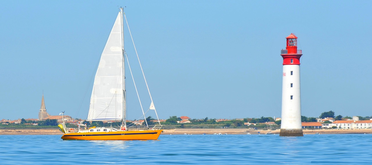 Photo Ile-De-Ré bateau et phare